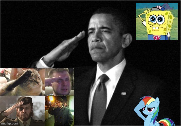 obama-salute | image tagged in obama-salute | made w/ Imgflip meme maker