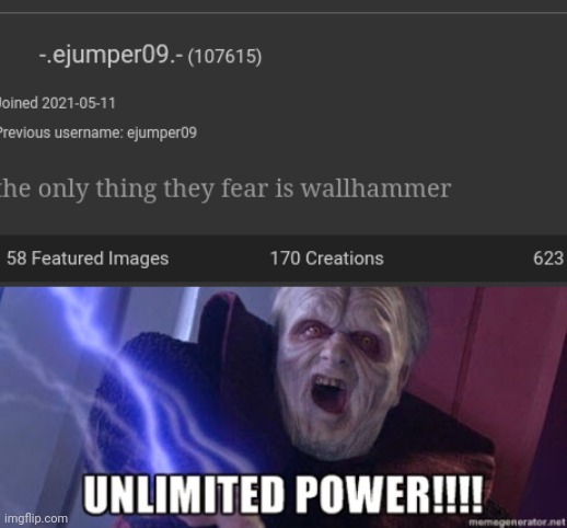 image tagged in unlimited power | made w/ Imgflip meme maker