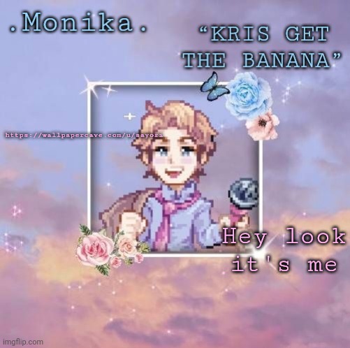 https://wallpapercave.com/u/sayori :D | https://wallpapercave.com/u/sayori; Hey look it's me | image tagged in senpai edit | made w/ Imgflip meme maker