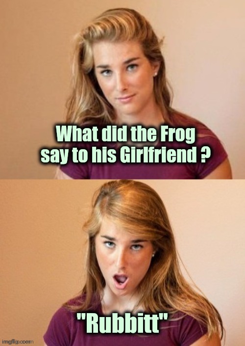 When you see it | What did the Frog say to his Girlfriend ? "Rubbitt" | image tagged in when you see it | made w/ Imgflip meme maker