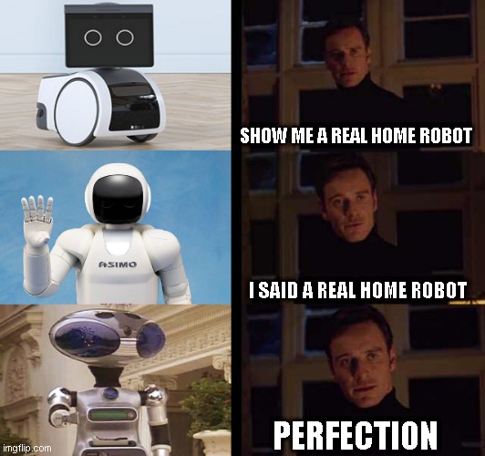 A Real Home Robot | SHOW ME A REAL HOME ROBOT; I SAID A REAL HOME ROBOT; PERFECTION | image tagged in robots,robot,rocky | made w/ Imgflip meme maker