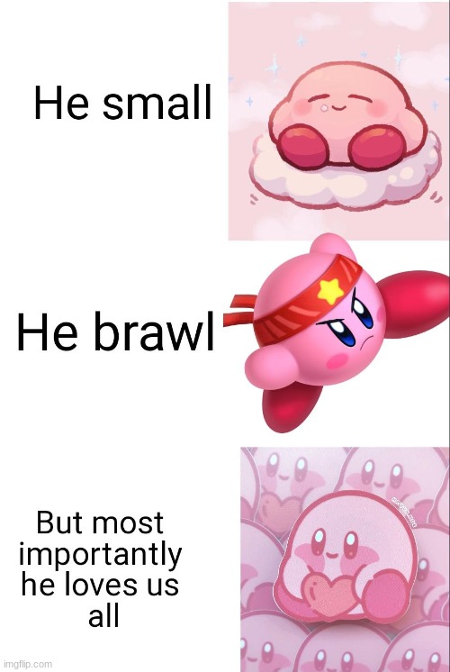 Kirby wholesome | image tagged in kirby | made w/ Imgflip meme maker