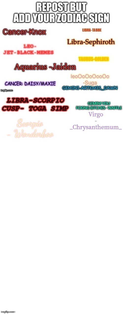 Virgo - _Chrysanthemum_ | made w/ Imgflip meme maker