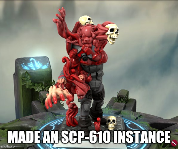 SCP-610 on HeroForge | MADE AN SCP-610 INSTANCE | image tagged in scp,original character | made w/ Imgflip meme maker