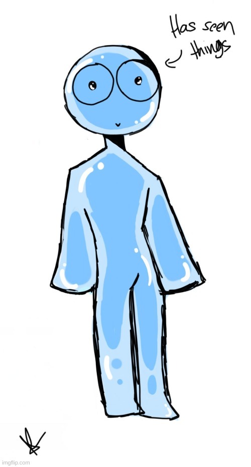 A gummy person i doodled :> | made w/ Imgflip meme maker