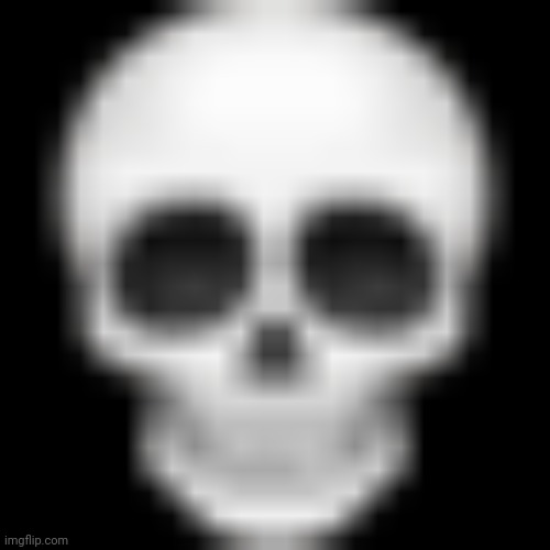 Skull emoji | image tagged in skull emoji | made w/ Imgflip meme maker