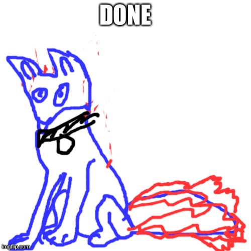 I was originally gonna have it standing but it failed, hope this is anthropomorphic enough | DONE | image tagged in memes,blank transparent square | made w/ Imgflip meme maker