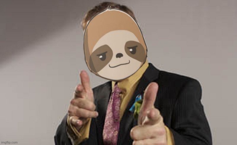 High Quality Sloth lawyer Blank Meme Template