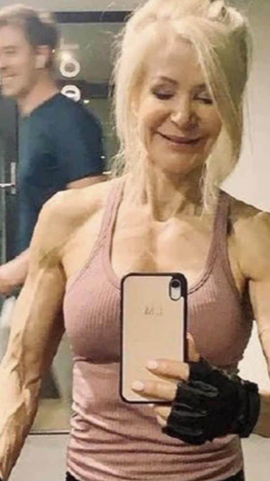 Fitness grandma Blank Meme Template