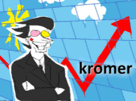 High Quality Kromer Stonks Blank Meme Template