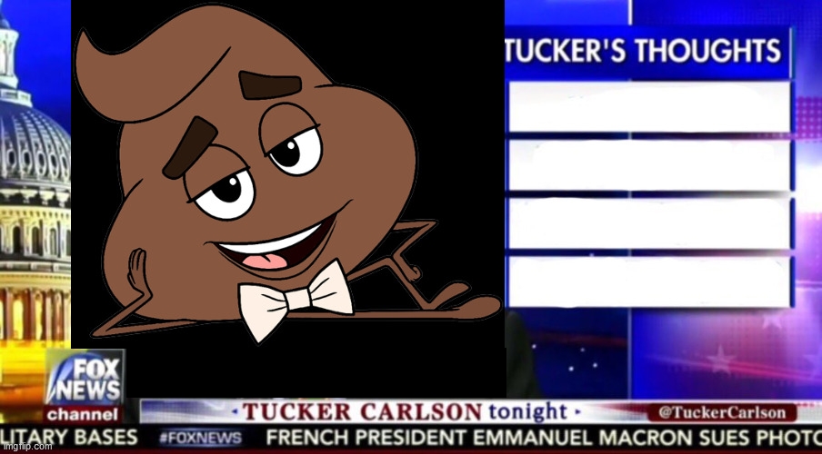 Tucker Carlson talking sh*t to America every night Blank Meme Template