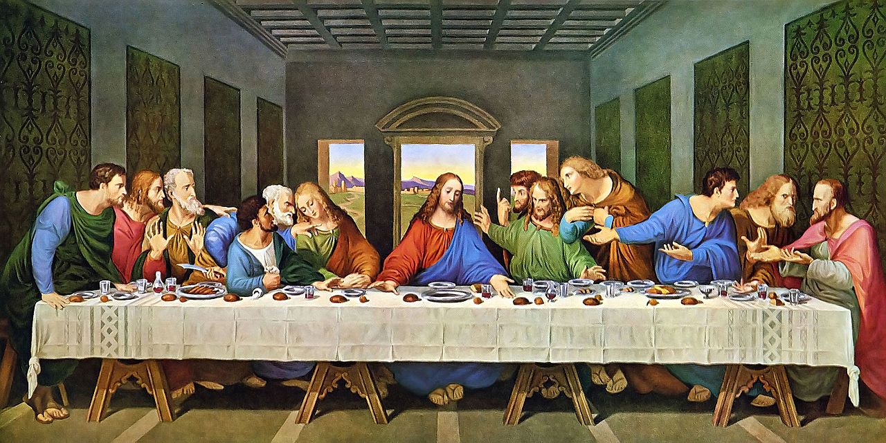 High Quality The Last Supper by Leonardo Da Vinci Blank Meme Template