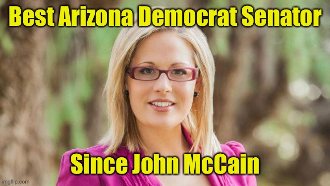 Kyrsten Sinema | Best Arizona Democrat Senator; Since John McCain | image tagged in sinema,democrat,dino | made w/ Imgflip meme maker