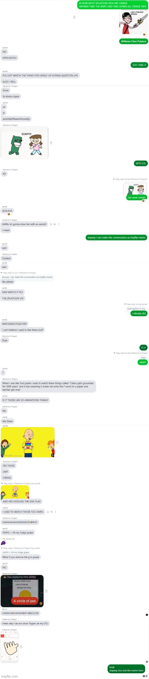 Messenger Chaos (3) (a long list of screenshots) | image tagged in oh wow are you actually reading these tags | made w/ Imgflip meme maker