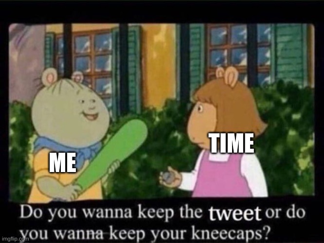 kneecaps | TIME ME | image tagged in kneecaps | made w/ Imgflip meme maker