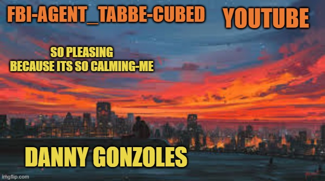 Donny Gazels | YOUTUBE; DANNY GONZOLES | image tagged in my sunset temp p | made w/ Imgflip meme maker