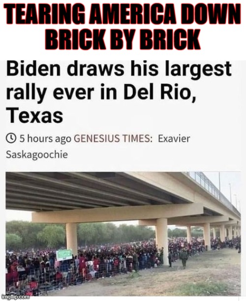 Joe's plan to destroy America is going great. | TEARING AMERICA DOWN
BRICK BY BRICK | image tagged in communist,traitors | made w/ Imgflip meme maker