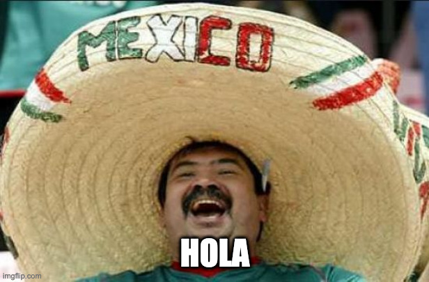 mexican word of the day | HOLA | image tagged in mexican word of the day | made w/ Imgflip meme maker