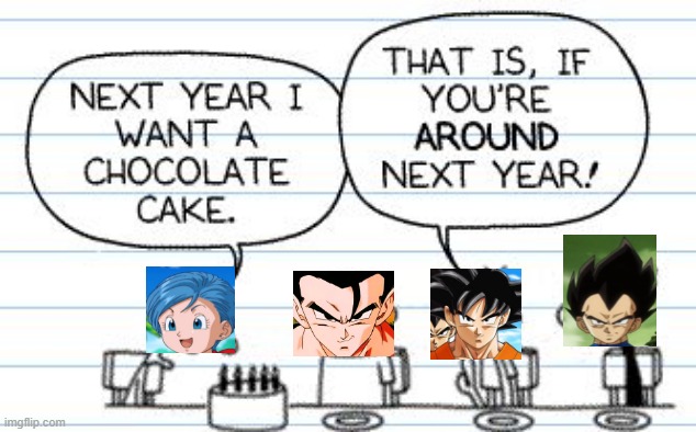 Top 10 merciless anime characters | image tagged in next year i want a chocolate cake | made w/ Imgflip meme maker