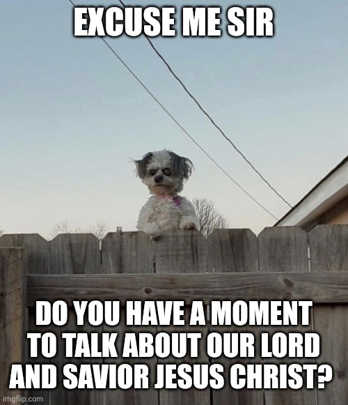 Excuse me air | EXCUSE ME SIR; DO YOU HAVE A MOMENT TO TALK ABOUT OUR LORD AND SAVIOR JESUS CHRIST? | image tagged in excuse me sir | made w/ Imgflip meme maker