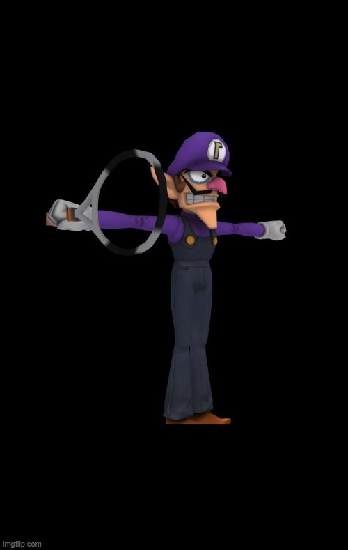 T Pose Waluigi | image tagged in t pose waluigi | made w/ Imgflip meme maker