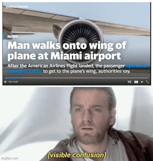 Leaving The Plane Florida Man Style | image tagged in visible confusion,memes,florida man,airplanes | made w/ Imgflip meme maker