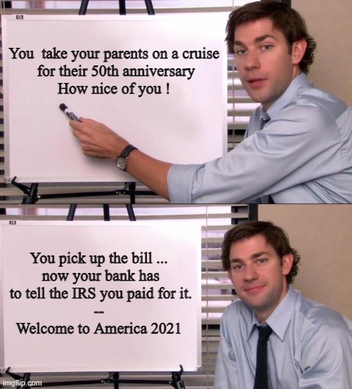 Biden's America 2021 | image tagged in politics,irs,biden,taxes,privacy | made w/ Imgflip meme maker