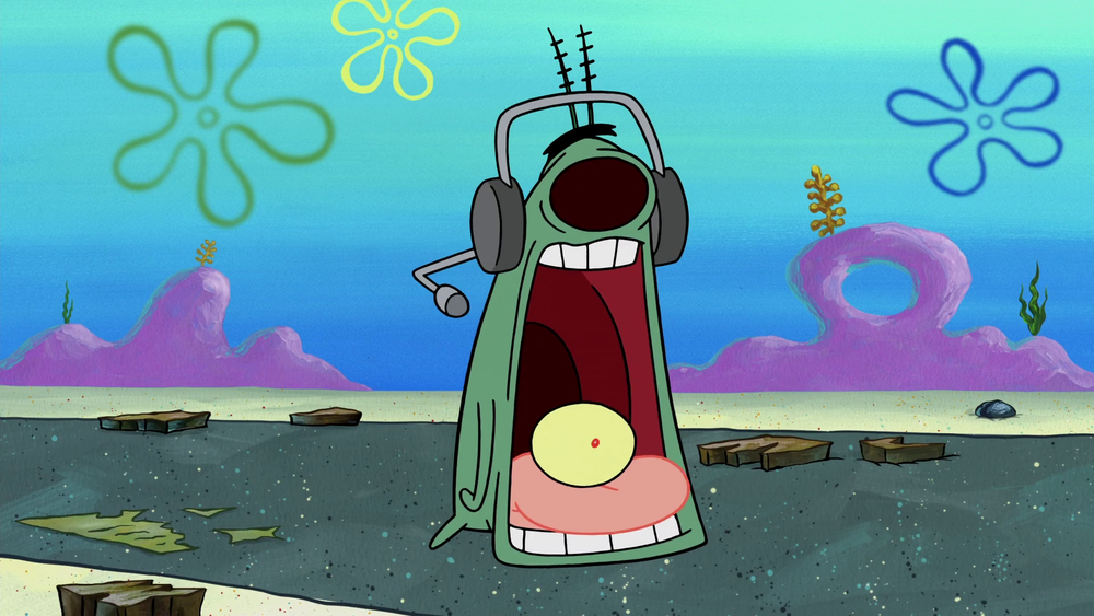 High Quality Plankton is shocked Blank Meme Template