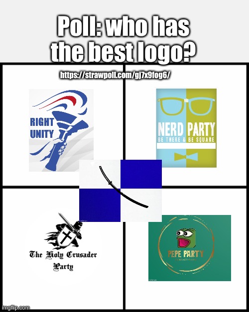 blank drake format | Poll: who has the best logo? https://strawpoll.com/gj7x9fog6/ | image tagged in blank drake format | made w/ Imgflip meme maker