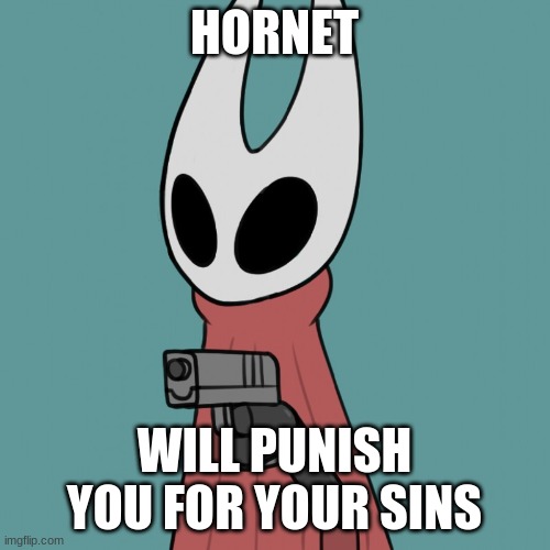 Hornet delet this | HORNET WILL PUNISH YOU FOR YOUR SINS | image tagged in hornet delet this | made w/ Imgflip meme maker