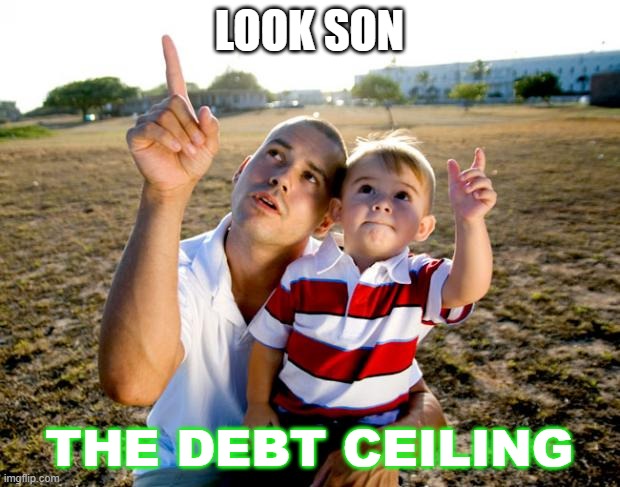 LOOK SON The Debt Ceiling | LOOK SON; THE DEBT CEILING | image tagged in look son | made w/ Imgflip meme maker