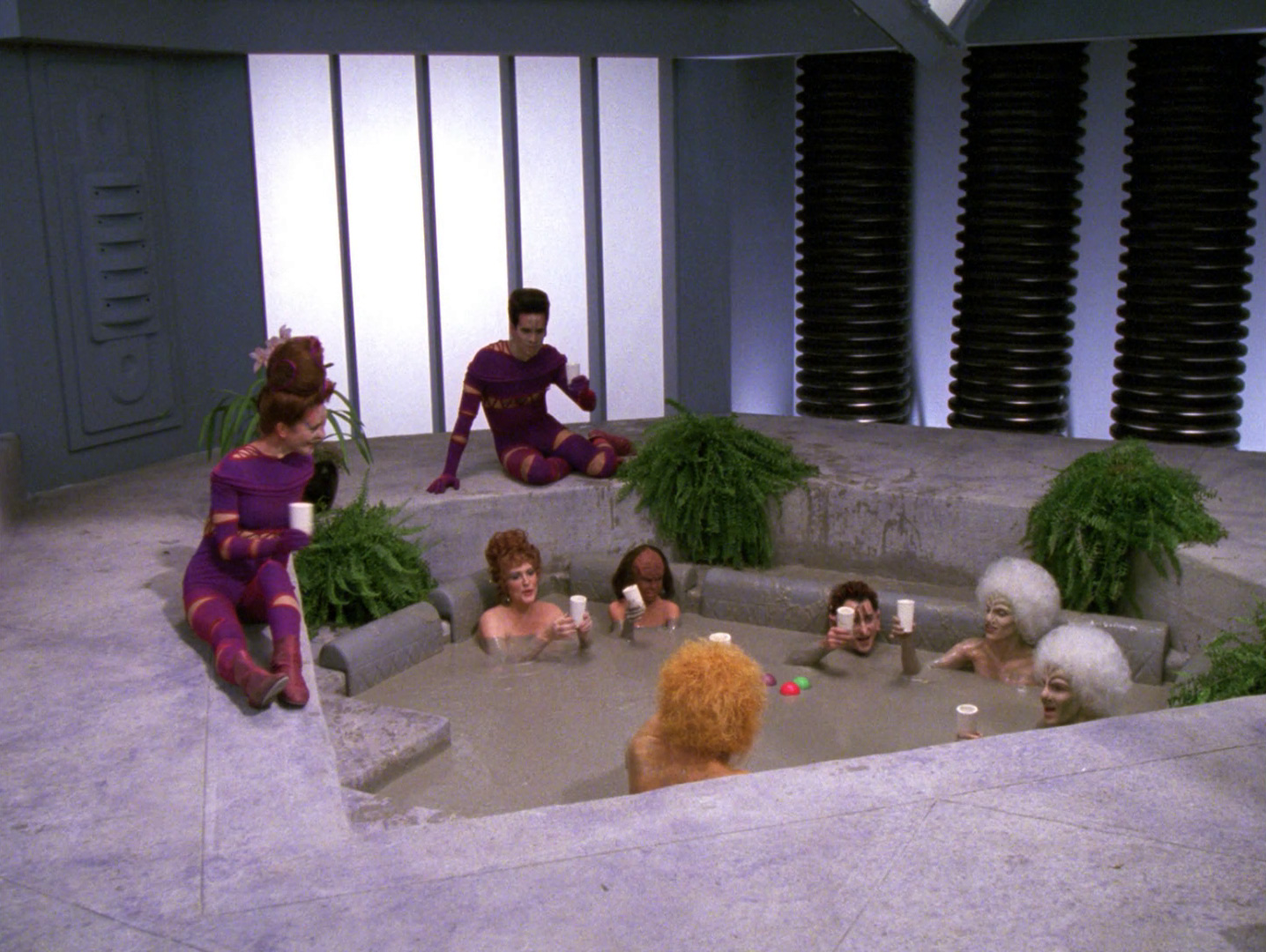 Lwaxana Troi Mud Bath Blank Meme Template