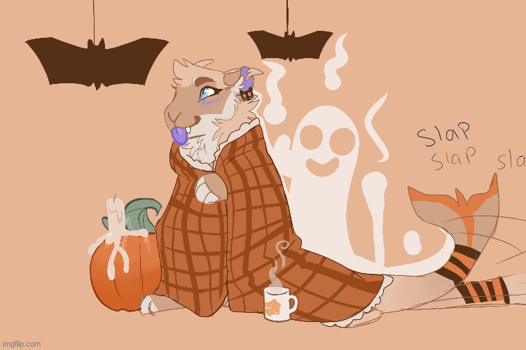 IT'S FINALLY OCTOBER! Not my art! | made w/ Imgflip meme maker