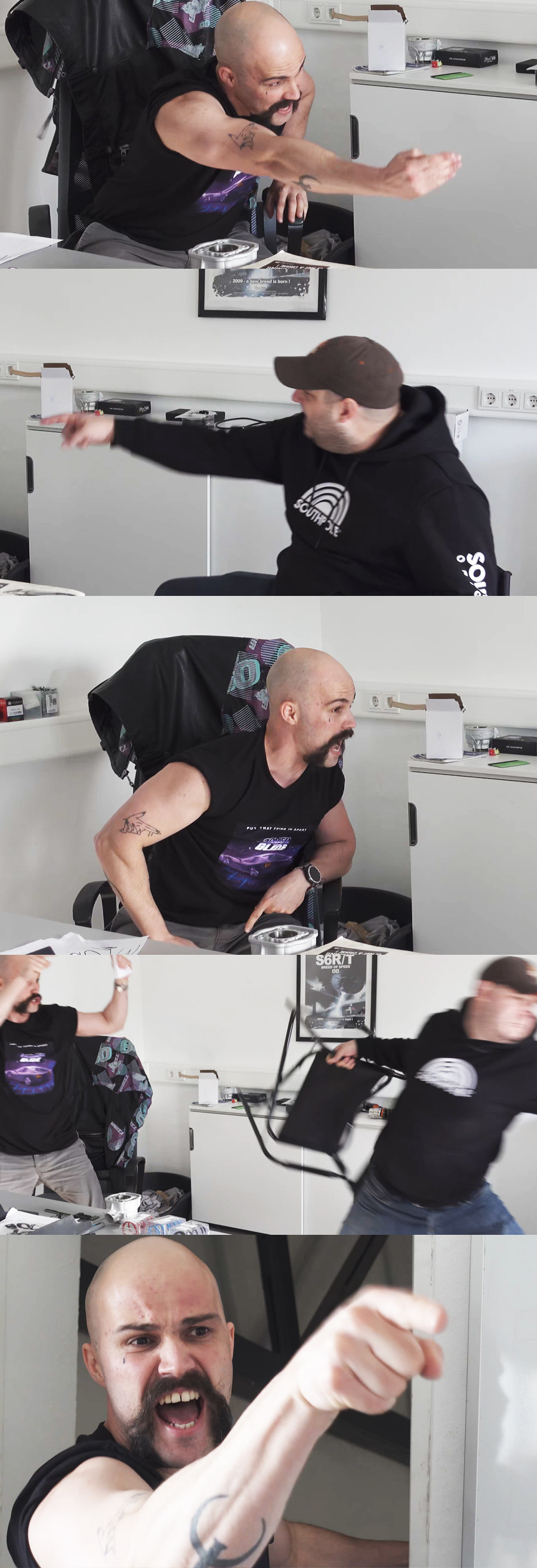 High Quality Scooter-Attack Meme Blank Meme Template