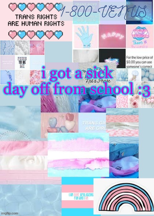 now im watching kakegurui | i got a sick day off from school :3 | image tagged in venus's trans temp ty gummy | made w/ Imgflip meme maker