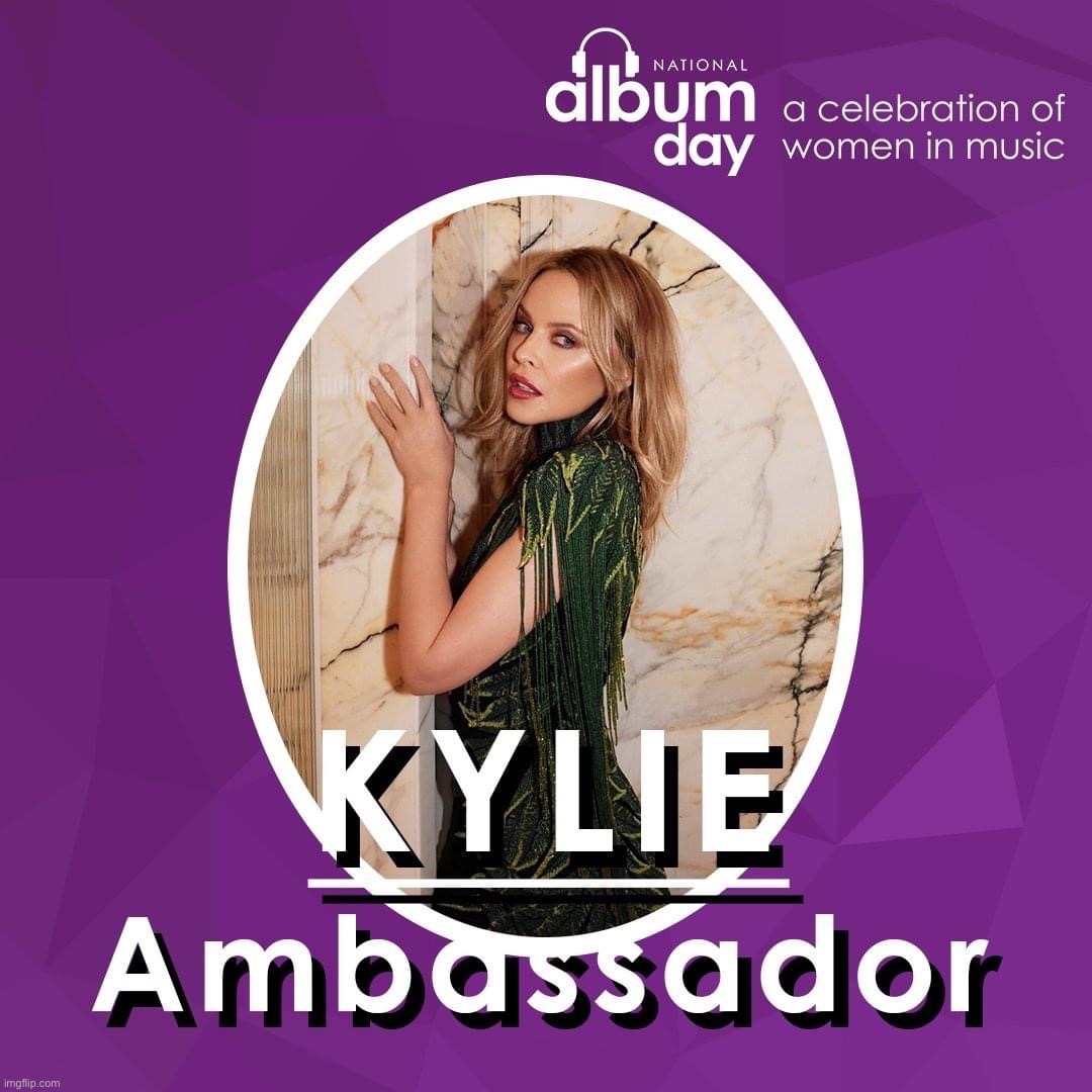 2021 National album day ambassador Kylie | image tagged in kylie ambassador | made w/ Imgflip meme maker