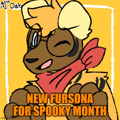 Alex the spooky month dog | NEW FURSONA FOR SPOOKY MONTH | image tagged in alex the spooky month dog | made w/ Imgflip meme maker