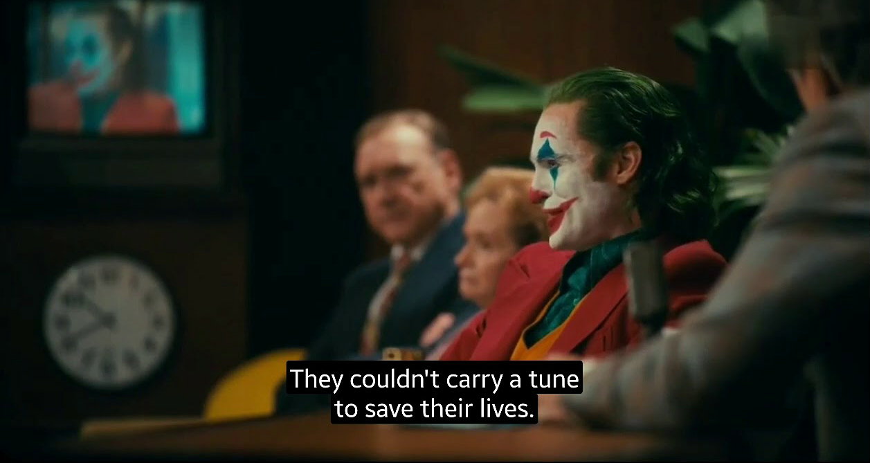 Joker They couldn't carry a tune to save their lives Blank Meme Template