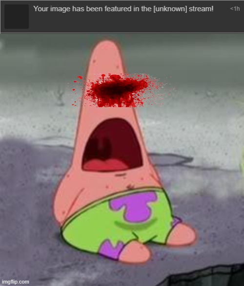 again i am scared | image tagged in suprised patrick,funny,memes | made w/ Imgflip meme maker