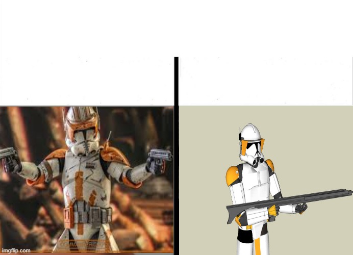 High Quality Cheap knockoff commander cody Blank Meme Template