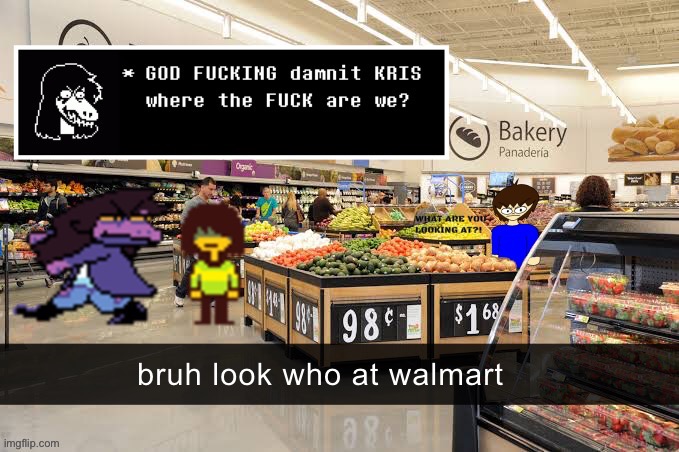 Bruh look who at walmart | made w/ Imgflip meme maker