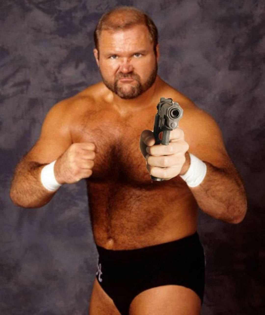 High Quality Arn Anderson with glock Blank Meme Template