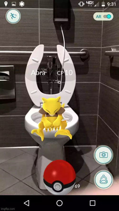 Abra taking a dump! | image tagged in pokemon toilet | made w/ Imgflip meme maker