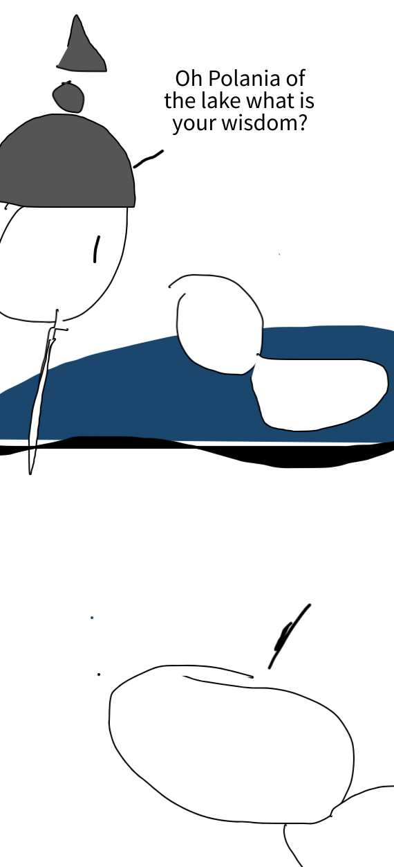 Oh Polania of the lake Blank Meme Template