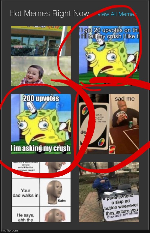 This is just sad.  3 of the top memes are upvote begging. | image tagged in sad | made w/ Imgflip meme maker