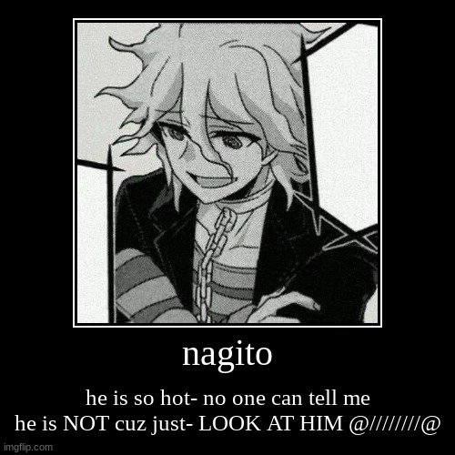 NO HATE COMMENTS ON THIS | image tagged in funny,demotivationals,nagito | made w/ Imgflip demotivational maker