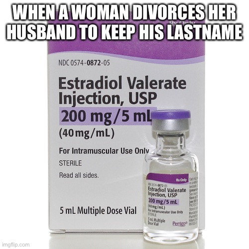 WHEN A WOMAN DIVORCES HER HUSBAND TO KEEP HIS LASTNAME | image tagged in lastname,divorce,hyphennohyphen | made w/ Imgflip meme maker