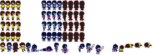 High Quality Kris sprite sheet 1 Blank Meme Template