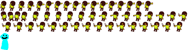 High Quality Kris sprite sheet 6 Blank Meme Template