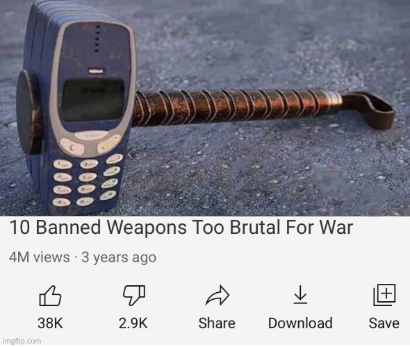 It’s too powerful | image tagged in banned weapons too brutal for war | made w/ Imgflip meme maker